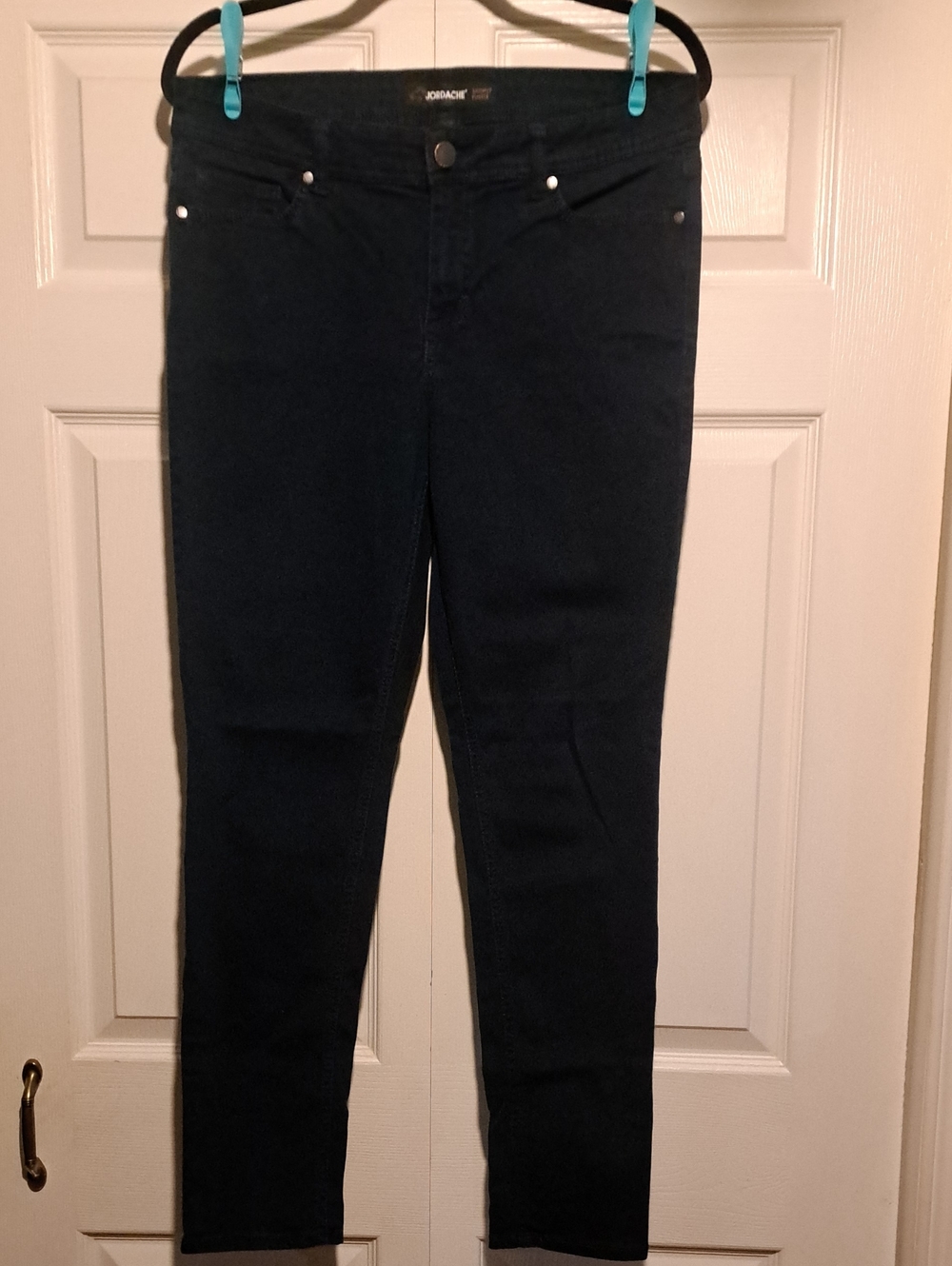 🦋Jordache-Skinny Fusele Women's Dark navy blue Slim Jeans Tight Comfortable Fit